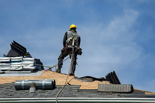 Professional Flat Roof Repair technician working in Markle, IN